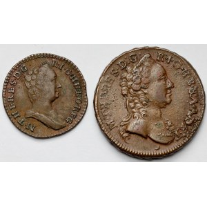 Austria, Maria Theresa, Pfennig 1759 and Kreuzer 1763 - lot (2pcs)