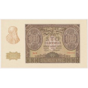 100 zlotých 1940 - séria B - falzifikát ZWZ