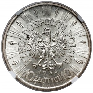 Piłsudski 10 złotych 1934 - urzędowy