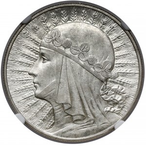 Hlava ženy 10 zlatých 1933
