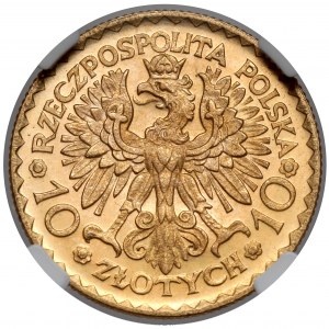10 zlatých 1925 Chrobry