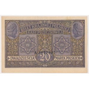 20 mkp 1916 jeneral - schön und sehr selten in diesem Zustand