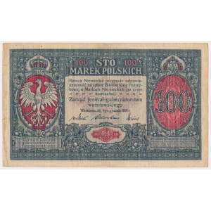 100 mkp 1916 jenerał - numeracja 7-cyfrowa - rzadki