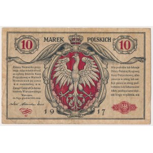 10 mkp 1916 Generał ...Biletów - seria jednokrotnie - rzadki