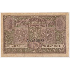 10 mkp 1916 Allgemein ...Fahrkarten - Einzelserie - selten