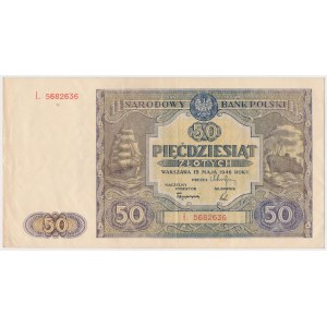 50 Zloty 1946 - Großbuchstabe