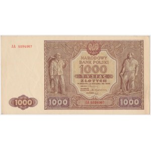 1 000 zlotých 1946 - AA