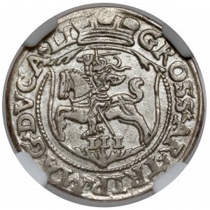 Žigmund II August, Trojak Vilnius 1563 - veľmi pekný
