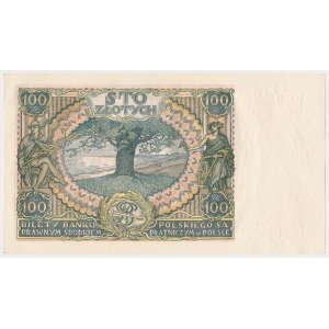 100 złotych 1934 - kropka między literami serii