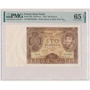 100 złotych 1934 +X+ w znaku wodnym