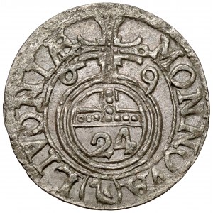 Karol XI., Polovičná stopa Riga 1669 - LIVONIAE - vzácne