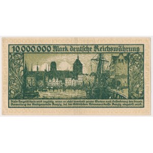 Gdaňsk, 10 milionů marek 1923 - A - REFUND