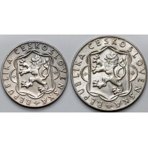 Tschechoslowakei, 10 und 25 Kronen 1954 - Satz (2 St.)