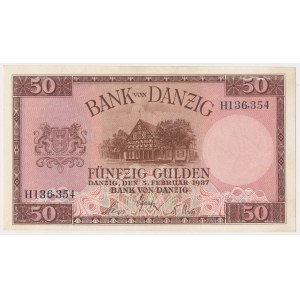 Danzig, 50 guldenů 1937 - H