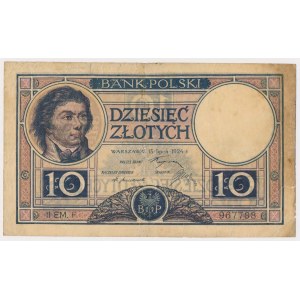 10 zlotých 1924 - II EM. F