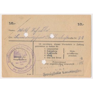 Zimní pomoc německému obyvatelstvu, 10 značek 1944 - D