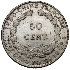 French Indochina, 50 centimes 1936