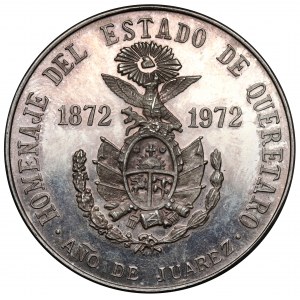 Mexico, Medal 1972 - Homenaje del Estado de Queretaro