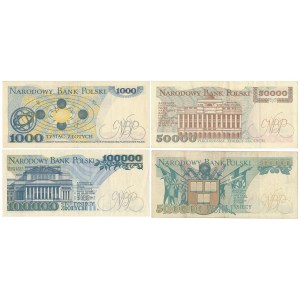 PRL, Banknotensatz (4 Stück)