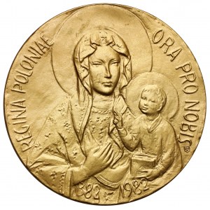 Vatikanstadt, Johannes Paul II, Medaille 1982 - Bete für uns, Königin von Polen