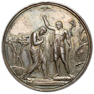 Taufmedaille Zum Andenken an die Taufe 1867 - Silber