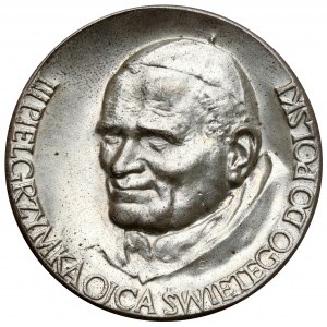 Medal, Jan Paweł II, II Kongres Eucharystyczny w Polsce 1987 - srebro