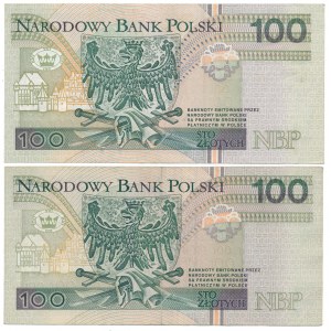 100 Zloty 1994 - AA und ZA - Ersatzserie (2Stück)