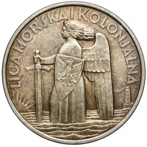 Strieborná medaila Námornej a koloniálnej ligy / 15. výročie znovudobytia mora 1935