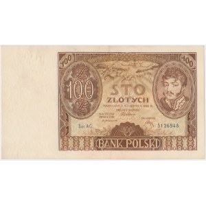 100 złotych 1932 - dwie kreski w znaku wodnym