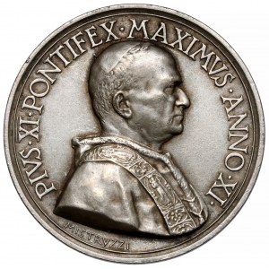 Vatikanstadt, Pius XI., Medaille 1932 (Jahr XI) Opus, Mistruzzi