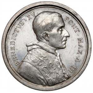 Vatikan, Benedikt XV., Medaille 1917 - Buch des Kirchenrechts