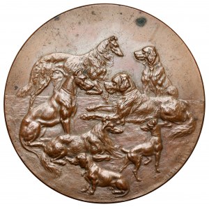 Německo, Magdeburg, Medaile 1899 - Internationale Hunde Ausstellung