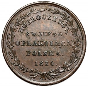 Medaille, Polen an seinen Wohltäter 1826 - Bronze