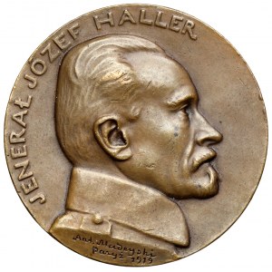 Medaila, generál Jozef Haller 1919 (veľká)