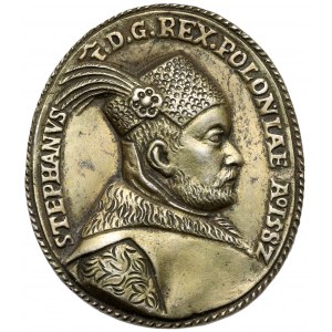 Stefan Batory, 19. Jahrhundert KOPIE der Medaille 1582