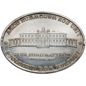Medal, Klub Numizmatyków 1970 - RYTOSZTUKA - srebro