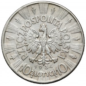 Piłsudski 10 złotych 1934 - urzędowy