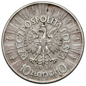 Piłsudski 10 złotych 1934 - urzędowy