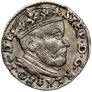 Stefan Batory, Trojak Wilno 1585 - herb Lis
