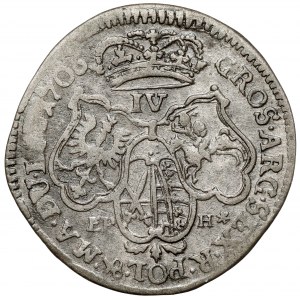 August II. der Starke, Sixpence Moskau 1706 EPH - fehlerhafte Bezeichnung IV