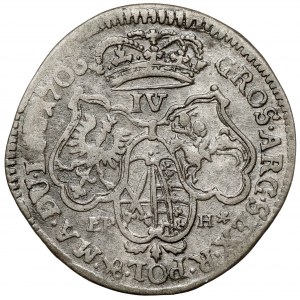 August II Silný, šesták Moskva 1706 EPH - chybná nominácia IV