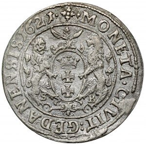Žigmund III Vasa, Ort Gdansk 1621 - čipkovaný golier