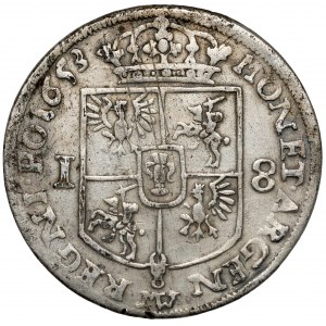 Ján II Kazimír, Ort Wschowa 1653 MW - vzácne