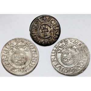 Gustav II. Adolphus, Rigaer Halbspur 1622-23 und Christina, Rigaer Schellack 1637 - Satz (3tlg.)