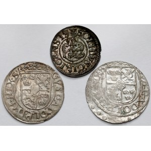 Gustav II. Adolphus, Rigaer Halbspur 1622-23 und Christina, Rigaer Schellack 1637 - Satz (3tlg.)