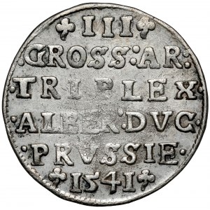 Prusy, Albrecht Hohenzollern, Trojak Królewiec 1541 - szeroka, długa broda