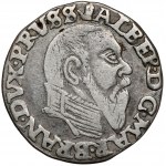 Prusy, Albrecht Hohenzollern, Trojak Królewiec 1558 - wieża - bardzo rzadki