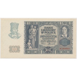 20 złotych 1940 - N