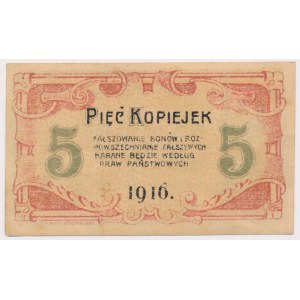 Częstochowa, 5 kopějek 1916 - 5 figurek