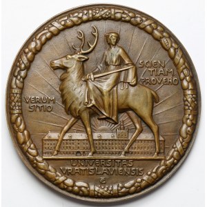 Sliezsko, Vroclav, medaila 1911 - 100. výročie Vroclavskej univerzity